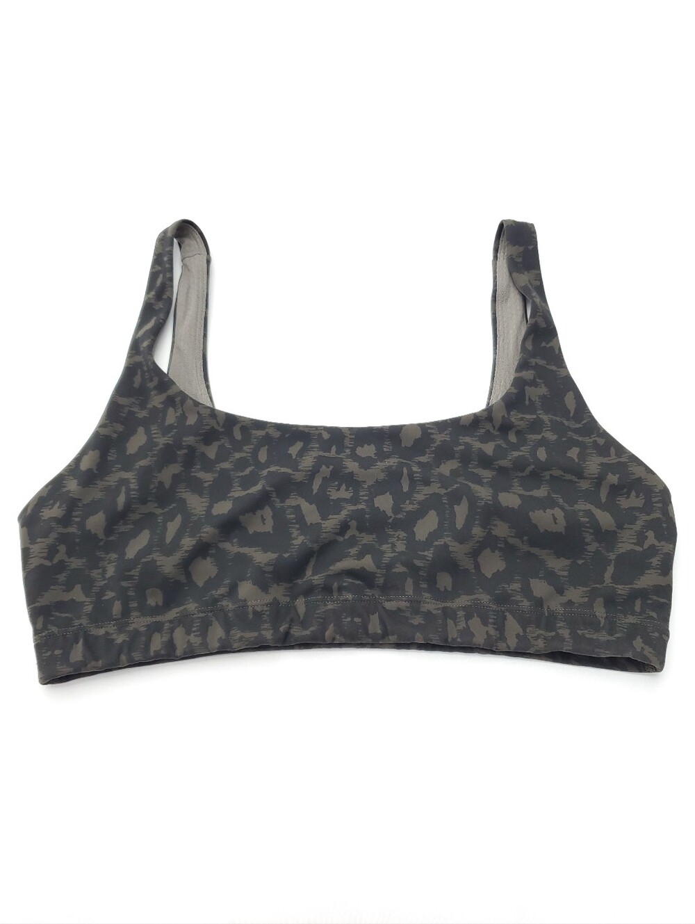 Vuori Daily Bra Leopard Print Pattern Wide Straps Yoga Training Athletic Gym M - Picture 2 of 8